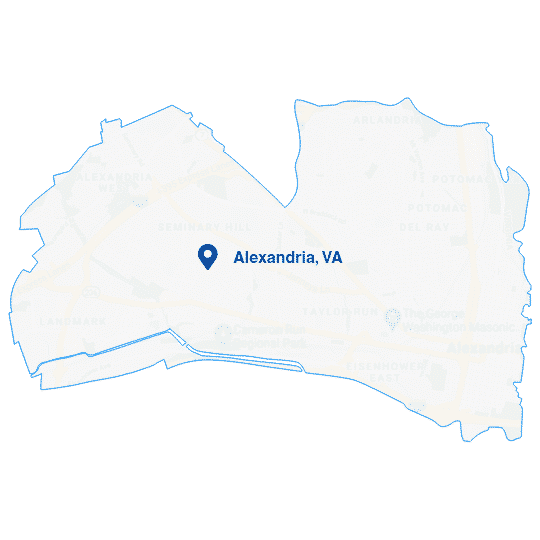 cleaning service Alexandria map